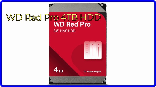Western Digital WD Red Pro 4TB 3.5-inch internal NAS hard drive