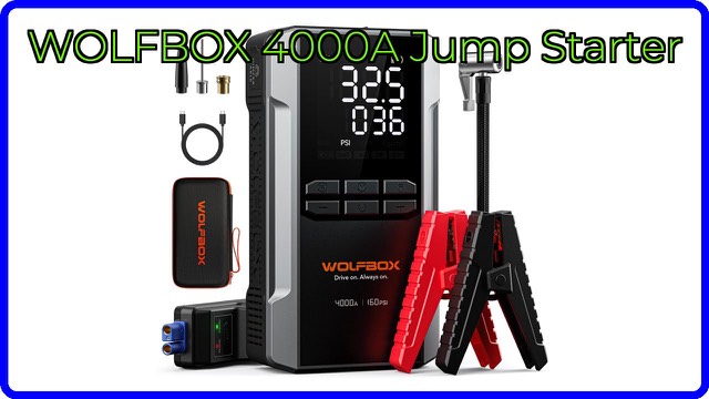 WOLFBOX MegaVolt24 Air portable jump starter with built-in tyre inflator