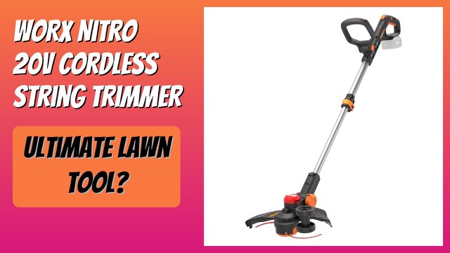WORX Nitro 20V cordless string trimmer with telescopic shaft
