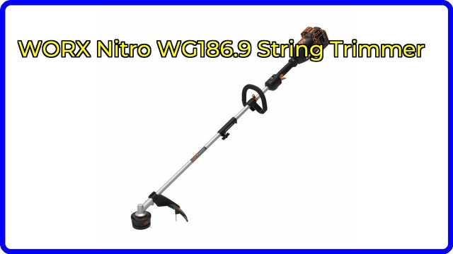 WORX Nitro 40V cordless string trimmer with split-shaft attachment design