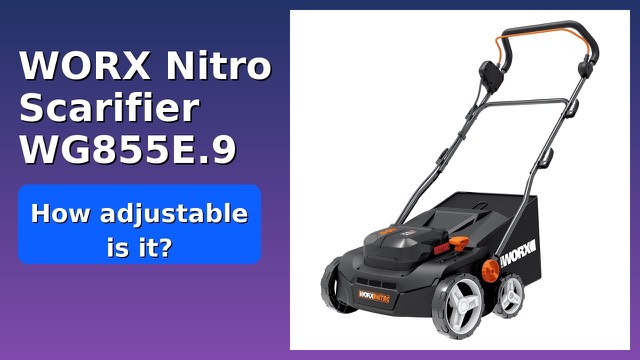 WORX Nitro WG855E.9 cordless scarifier and lawn fan