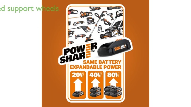 Worx GT3.0 cordless string trimmer and edger in black and orange