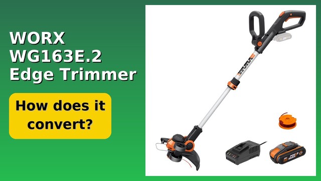 WORX WG163E.2 cordless string trimmer and edger in orange and black