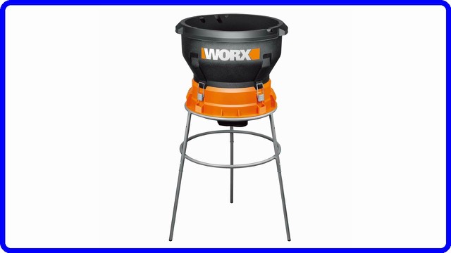 WORX WG430 electric leaf mulcher with hopper and bag ring