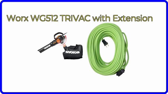 Worx WG512 TRIVAC electric leaf blower, mulcher and vacuum in black and orange