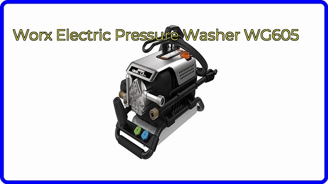 WORX WG605 electric pressure washer with wand and hose