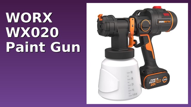 WORX WX020 cordless paint sprayer with battery and nozzles