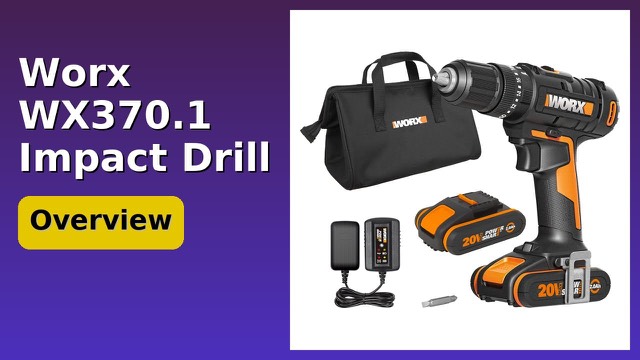 WORX WX370.1 cordless hammer drill in orange and black
