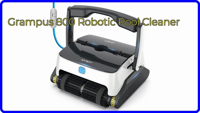 WYBOT Grampus 800 robotic pool cleaner with brushes and filter baskets