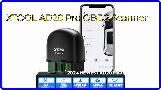 XTOOL AD20 Pro wireless OBD2 scanner dongle