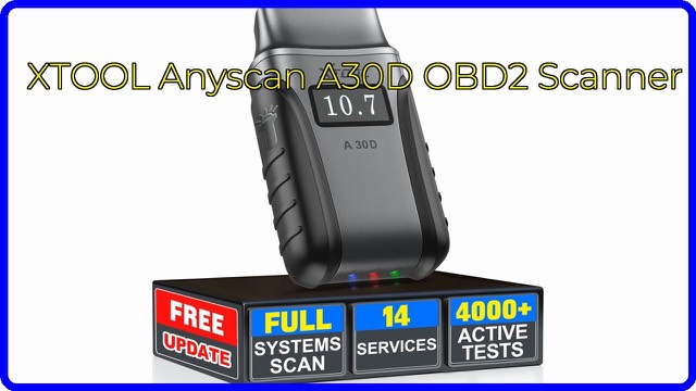 XTOOL Anyscan A30D Bluetooth OBD2 scanner dongle