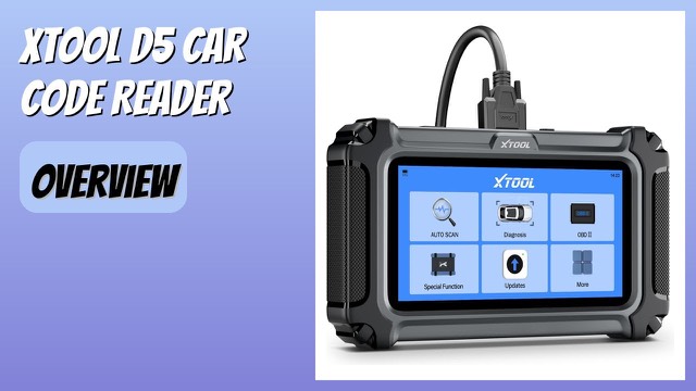 XTOOL D5 handheld car diagnostic scanner with touchscreen