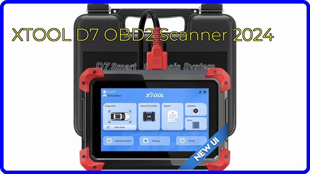 XTOOL D7 tablet-style automotive diagnostic scanner