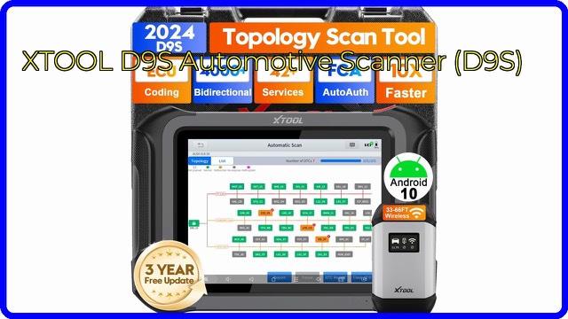 XTOOL D9S tablet diagnostic scanner with 9.7-inch screen