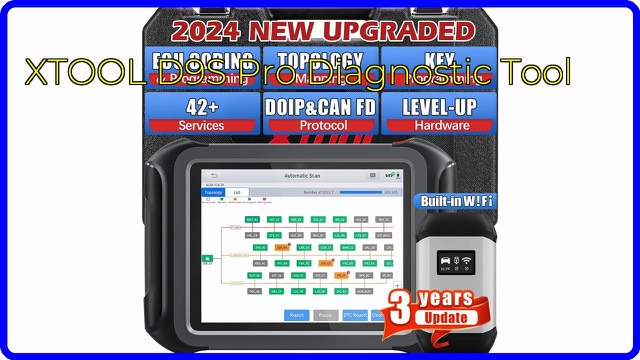 XTOOL D9S Pro tablet scan tool with wireless OBD connector