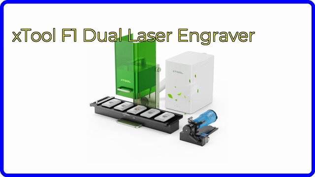 xTool F1 portable dual laser engraver with accessories