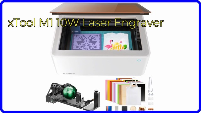xTool M1 desktop 10W laser engraver and cutter with enclosure