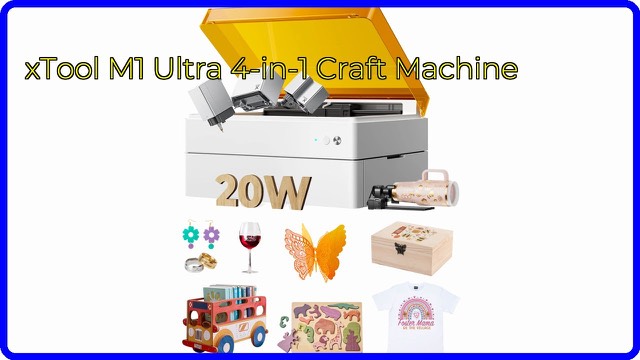 xTool M1 Ultra craft machine with laser module and riser base