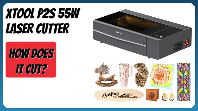 xTool P2S enclosed desktop CO2 laser cutter and engraver