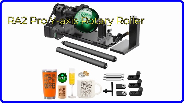 xTool RA2 Pro rotary attachment for laser engraving cylindrical objects