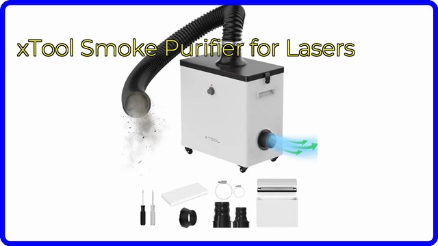 xTool smoke purifier fume extractor on wheels for laser engravers