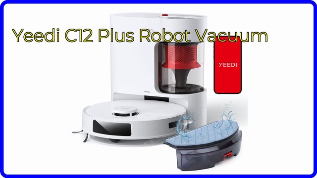 Yeedi C12 Plus white robot vacuum and mop
