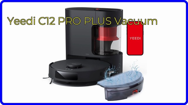 Yeedi C12 Pro Plus robot vacuum and mop in black