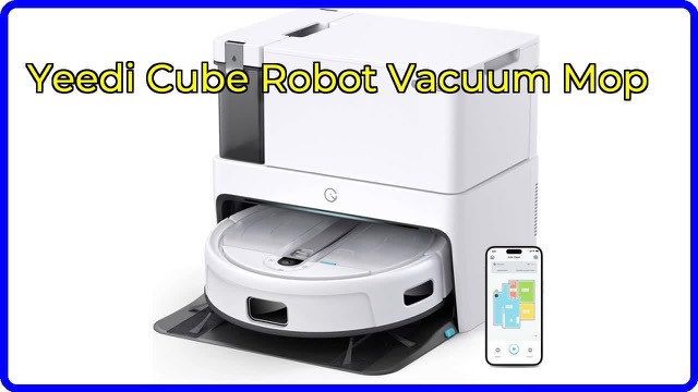 Yeedi Cube robot vacuum and mop with its self-cleaning base