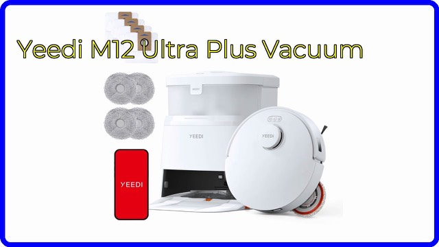 Yeedi M12 Ultra Plus robot vacuum and mop with Mini OMNI Station in white