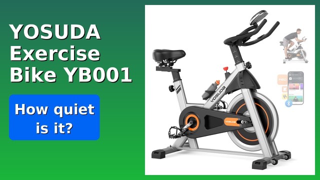 YOSUDA indoor exercise bike with flywheel, seat and LCD display