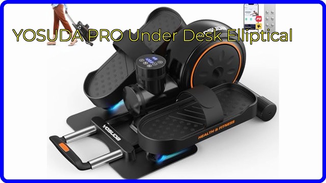 YOSUDA PRO electric under desk elliptical with foot straps