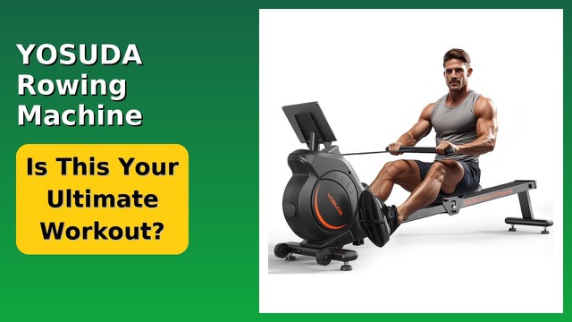 YOSUDA US-181 magnetic rowing machine with LCD monitor