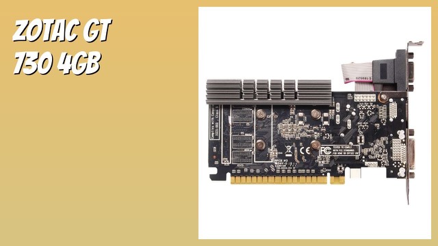 ZOTAC GeForce GT 730 Zone Edition low-profile graphics card
