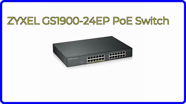 Zyxel GS1900-24EP rackmount 24-port Gigabit PoE smart managed switch