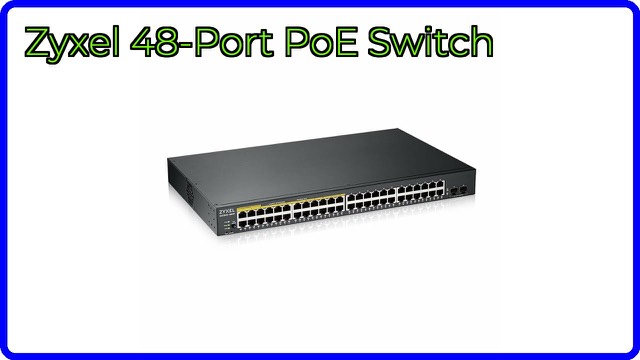 Zyxel GS1900-48HPV2 rackmount 48-port PoE Gigabit switch