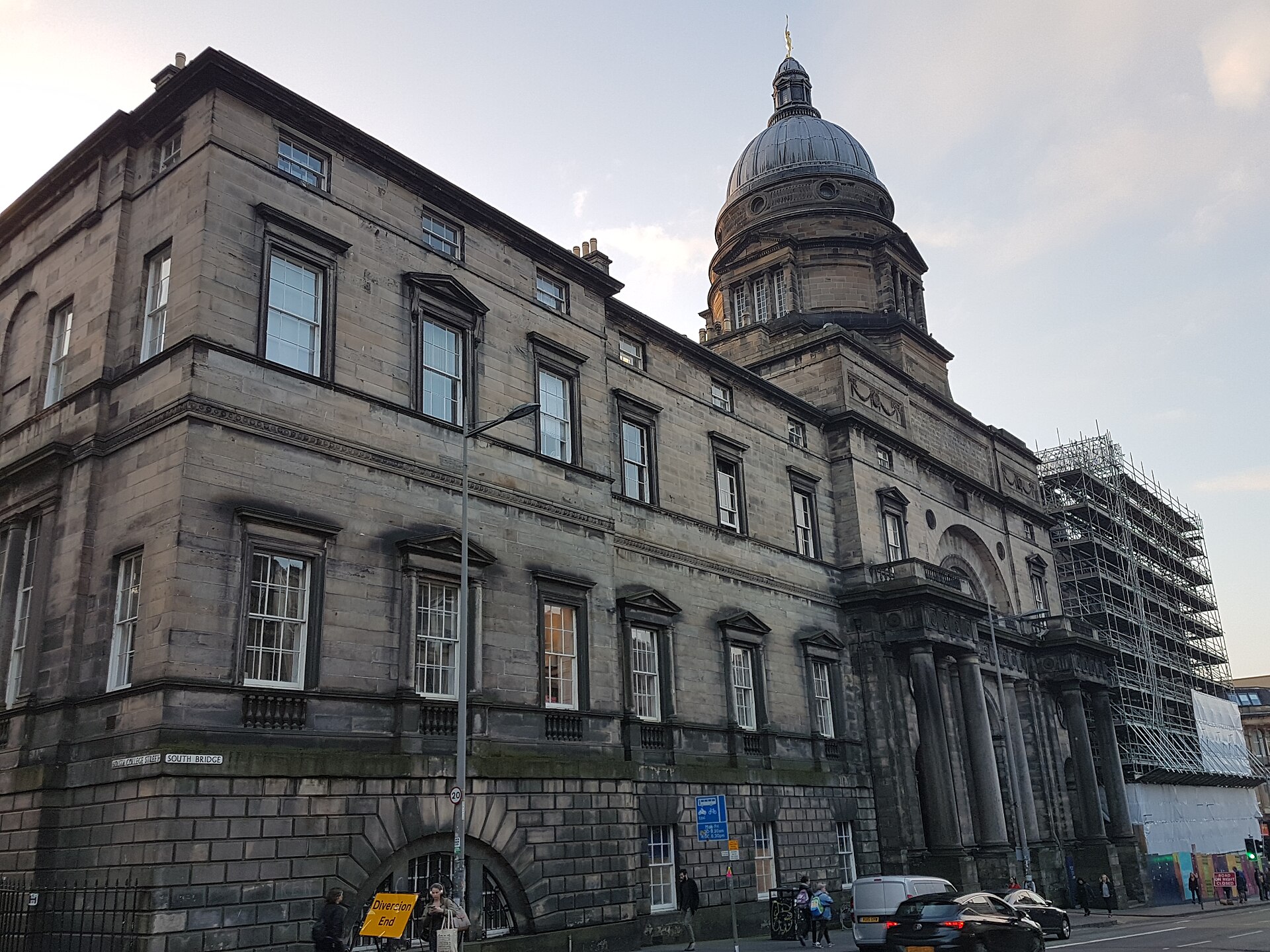 Old College, the historic heart of the University of Edinburgh