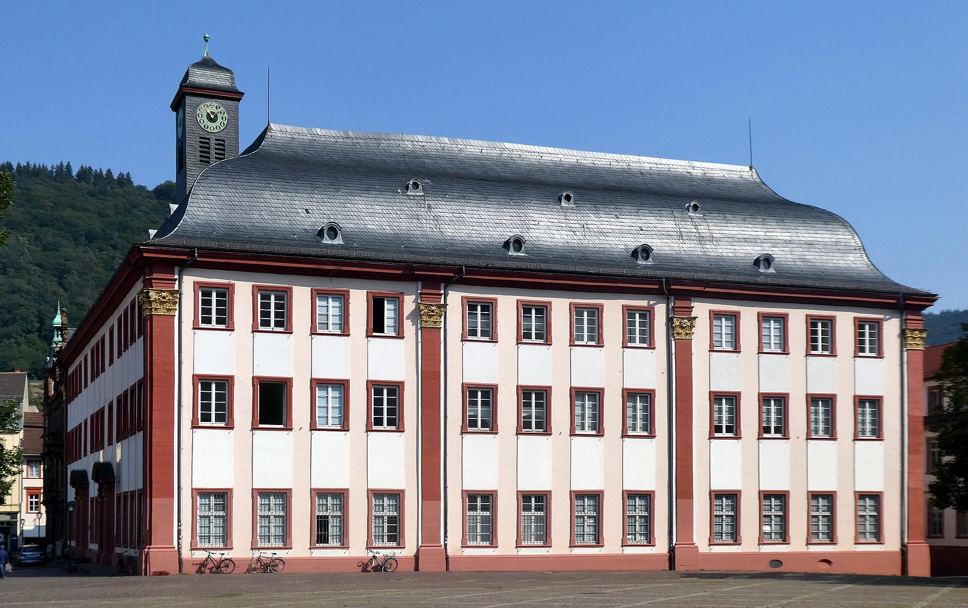 The Old University building on Universitätsplatz in Heidelberg's old town