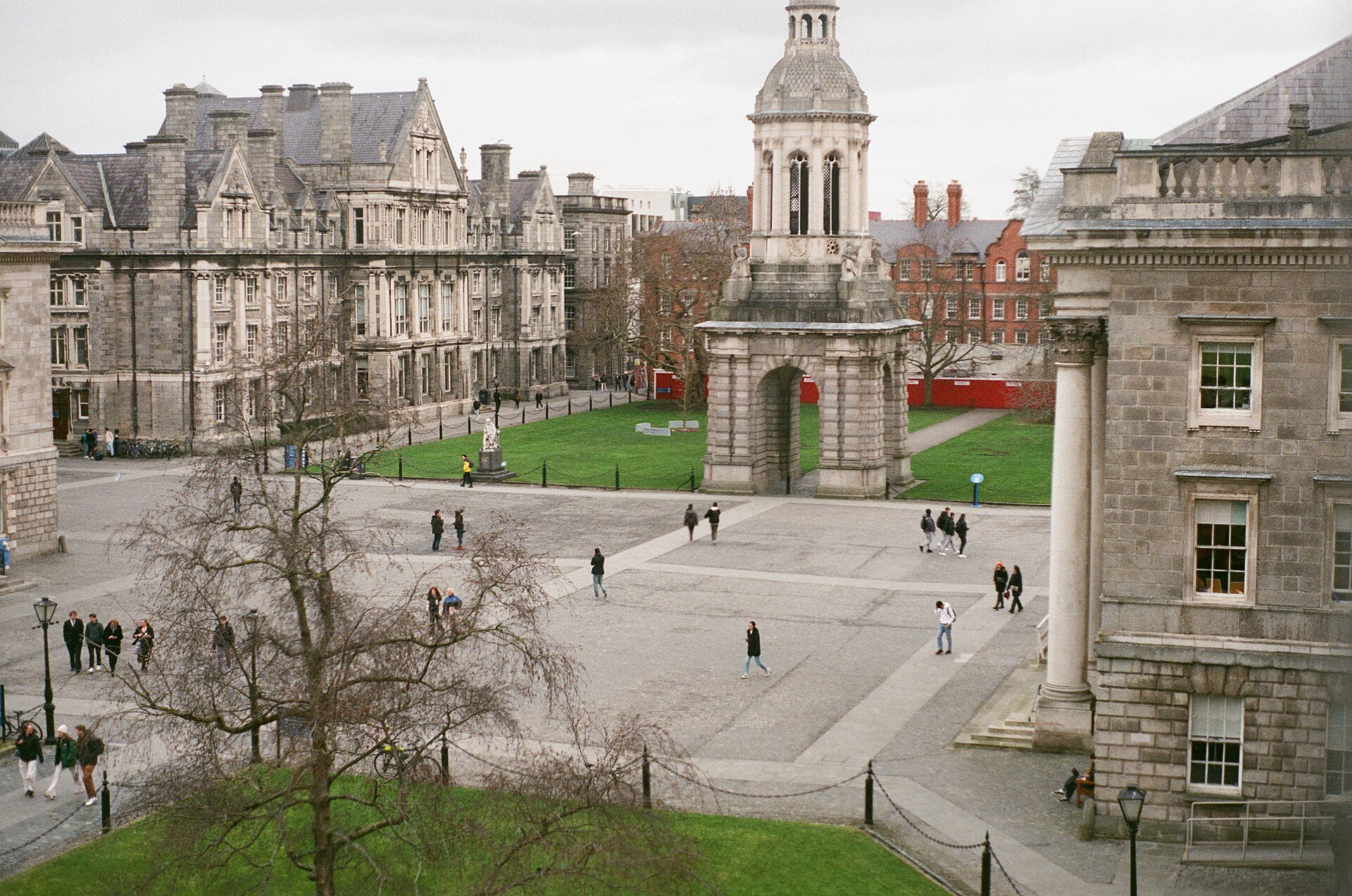 Front Square and the Campanile at Trinity College Dublin