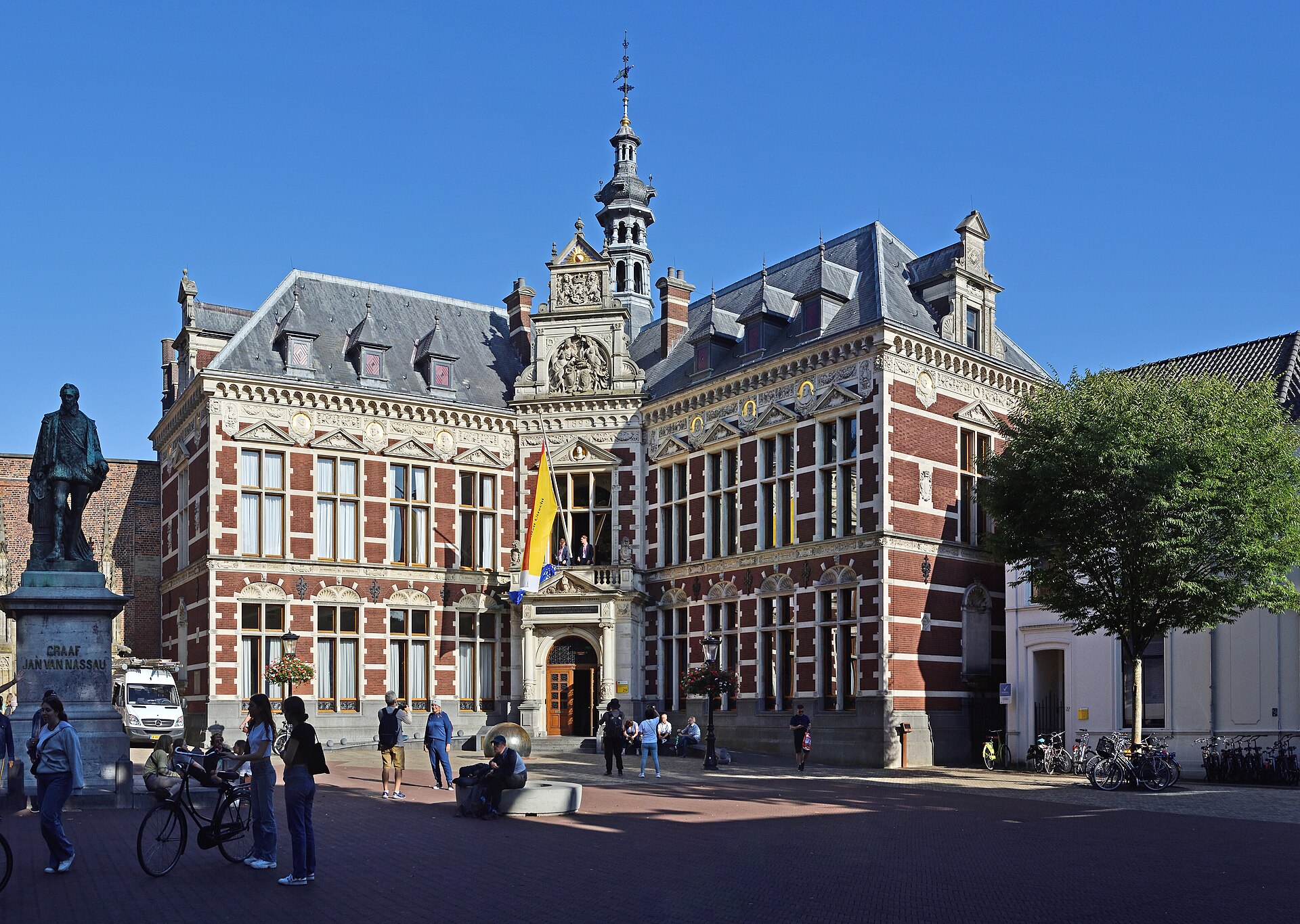 The neo-Renaissance University Hall of Utrecht University on Dom Square